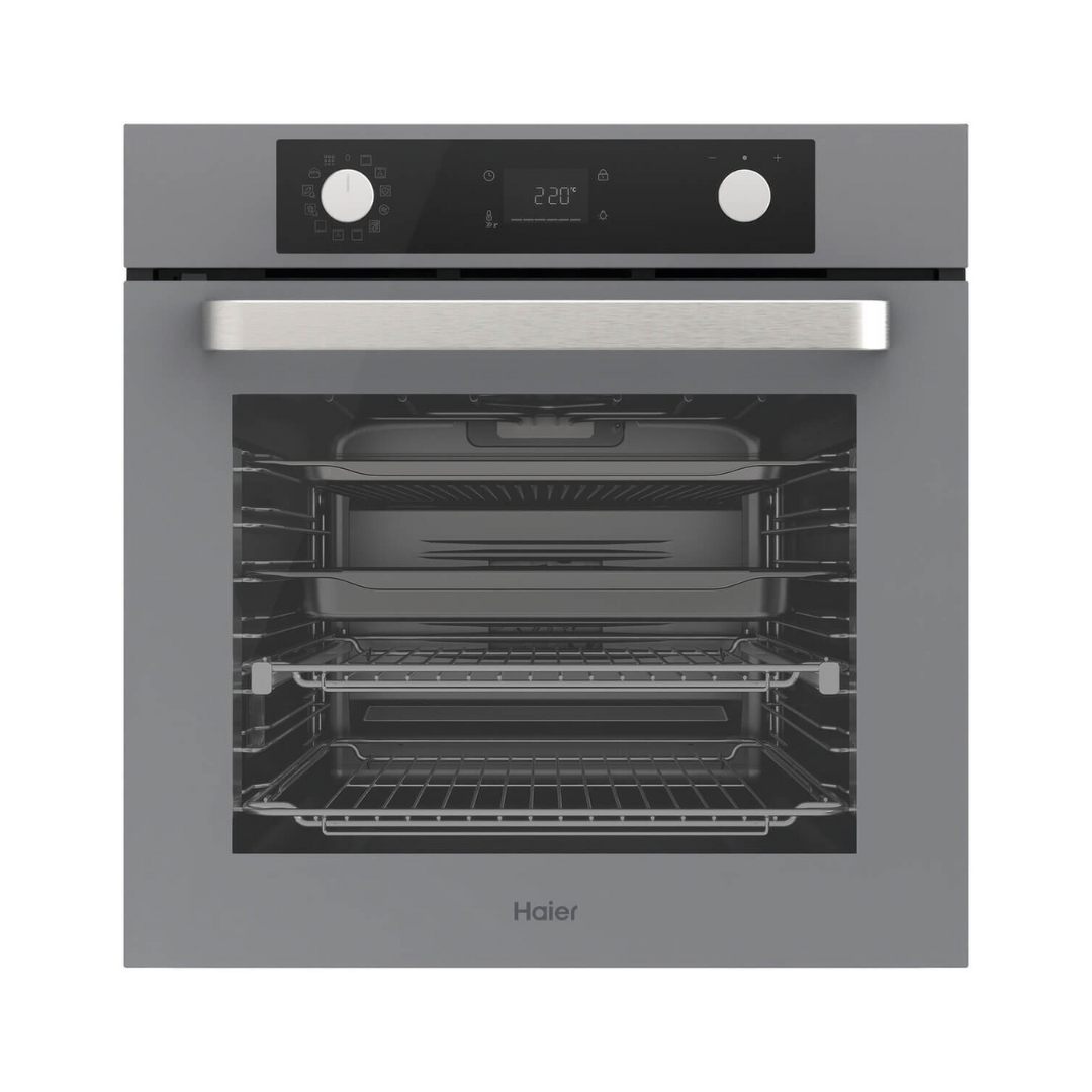 Haier 60cm 500 Series Pyrolytic Built-In Oven Grey