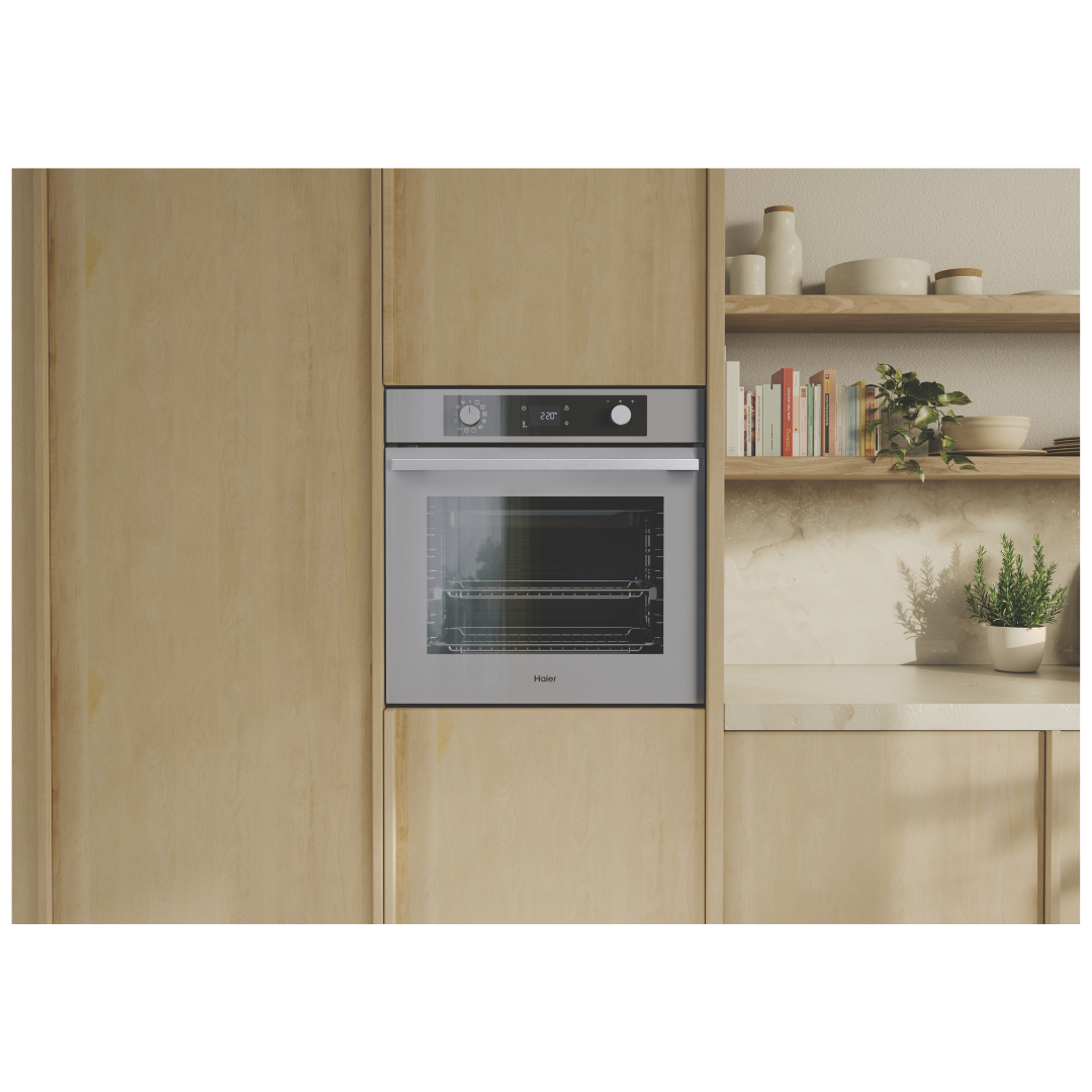 Haier 60cm 500 Series Pyrolytic Built-In Oven Grey