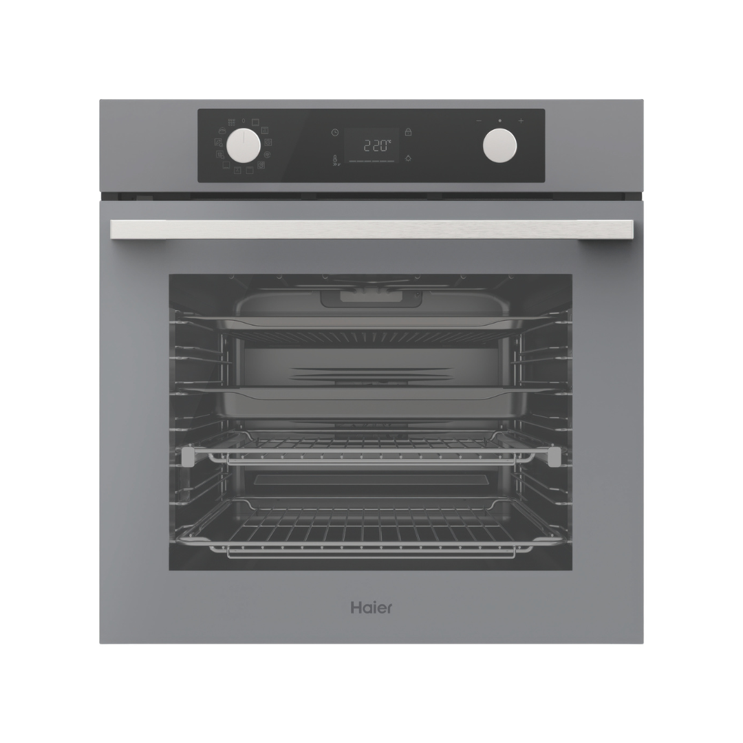 Haier 60cm 500 Series Pyrolytic Built-In Oven Grey
