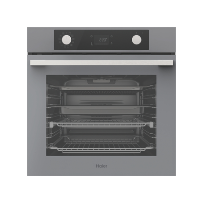 Haier 60cm 500 Series Pyrolytic Built-In Oven Grey
