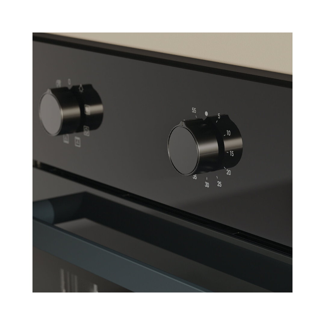 Haier 60cm 300 Series Built in Oven Black 10A Plug