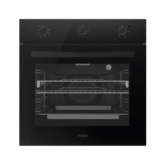 Haier 60cm 300 Series Built in Oven Black 10A Plug