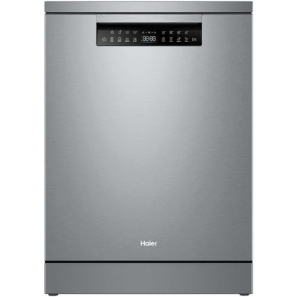 Haier Steam Freestanding Dishwasher in Satina - HDW15F3S1 image_1