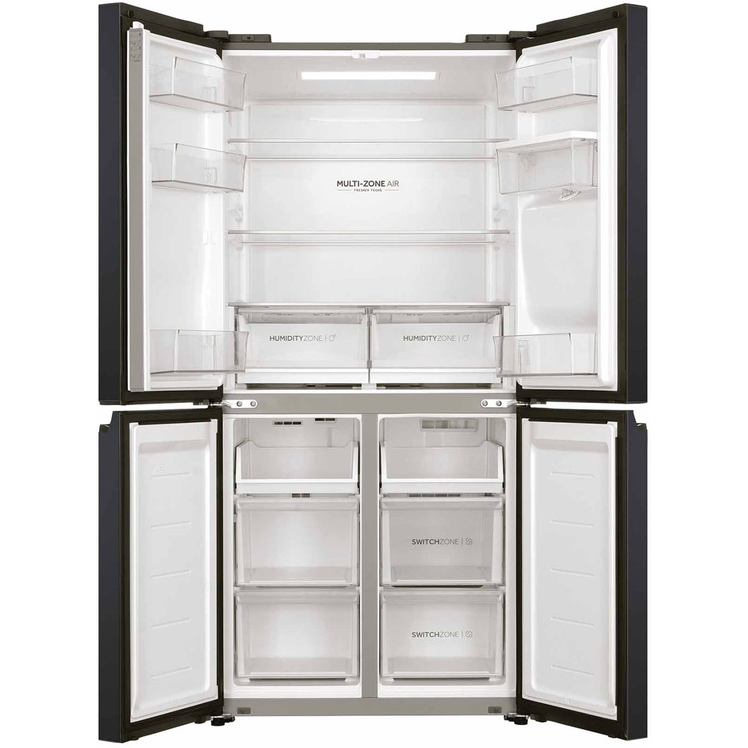 Haier 508L Quad Door Refrigerator Freezer in Black - HRF580YHC image_3