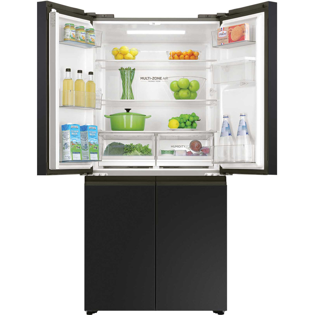 Haier 508L Quad Door Refrigerator Freezer in Black - HRF580YHC image_4