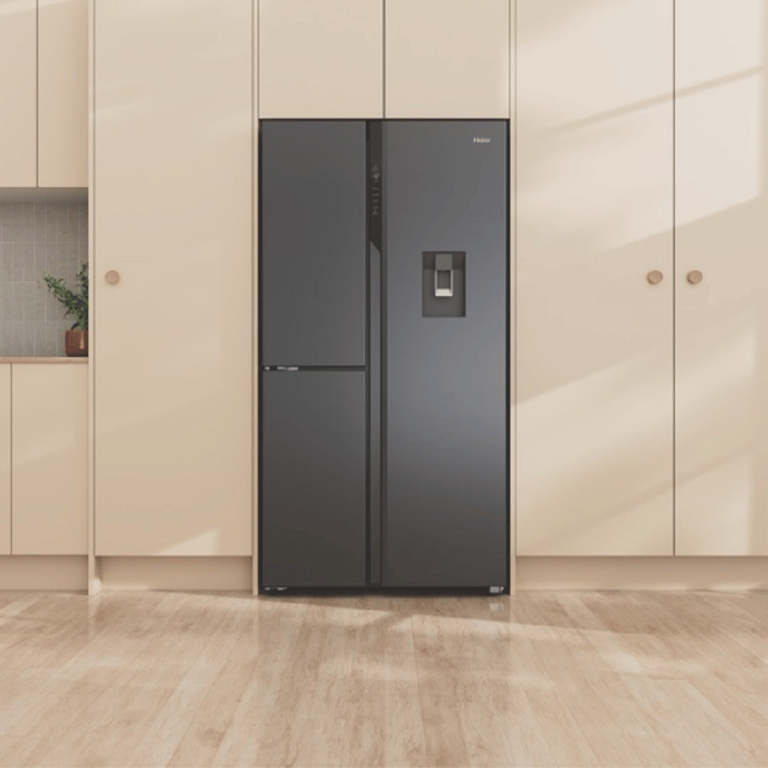 Haier 575L ThreeDoor SidebySide Refrigerator with Water Dispenser
