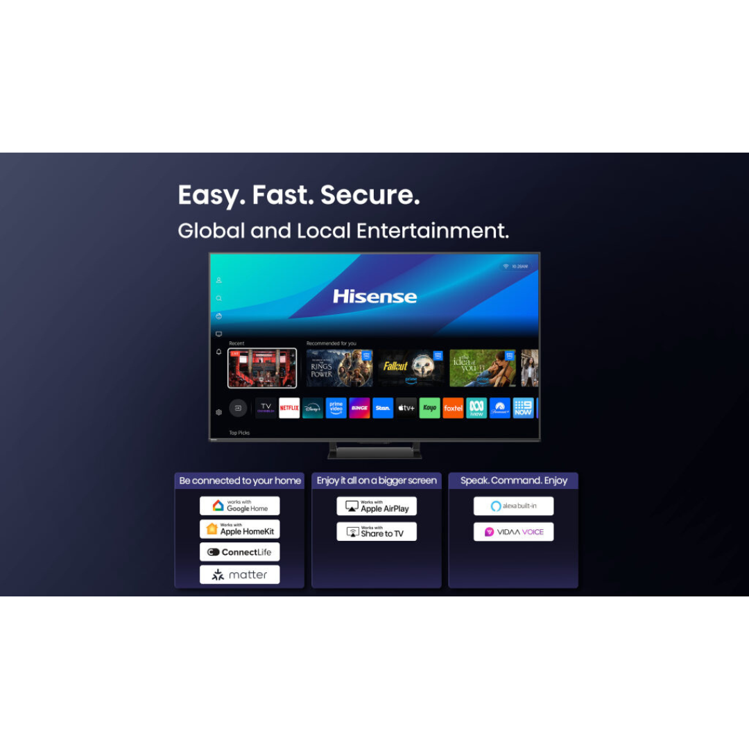 Hisense 65" U7QAU ULED MiniLED Smart TV (2025)