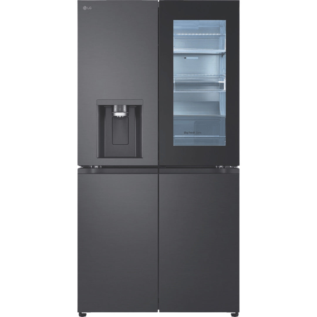 LG 847L French Door Fridge Instaview Matte Black - GFV900MBLC image_1