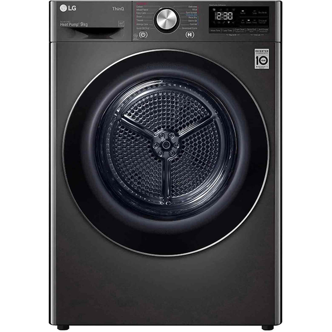 LG 9kg Heat Pump Dryer with Inverter Control in Black Steel - DVH909B image_1