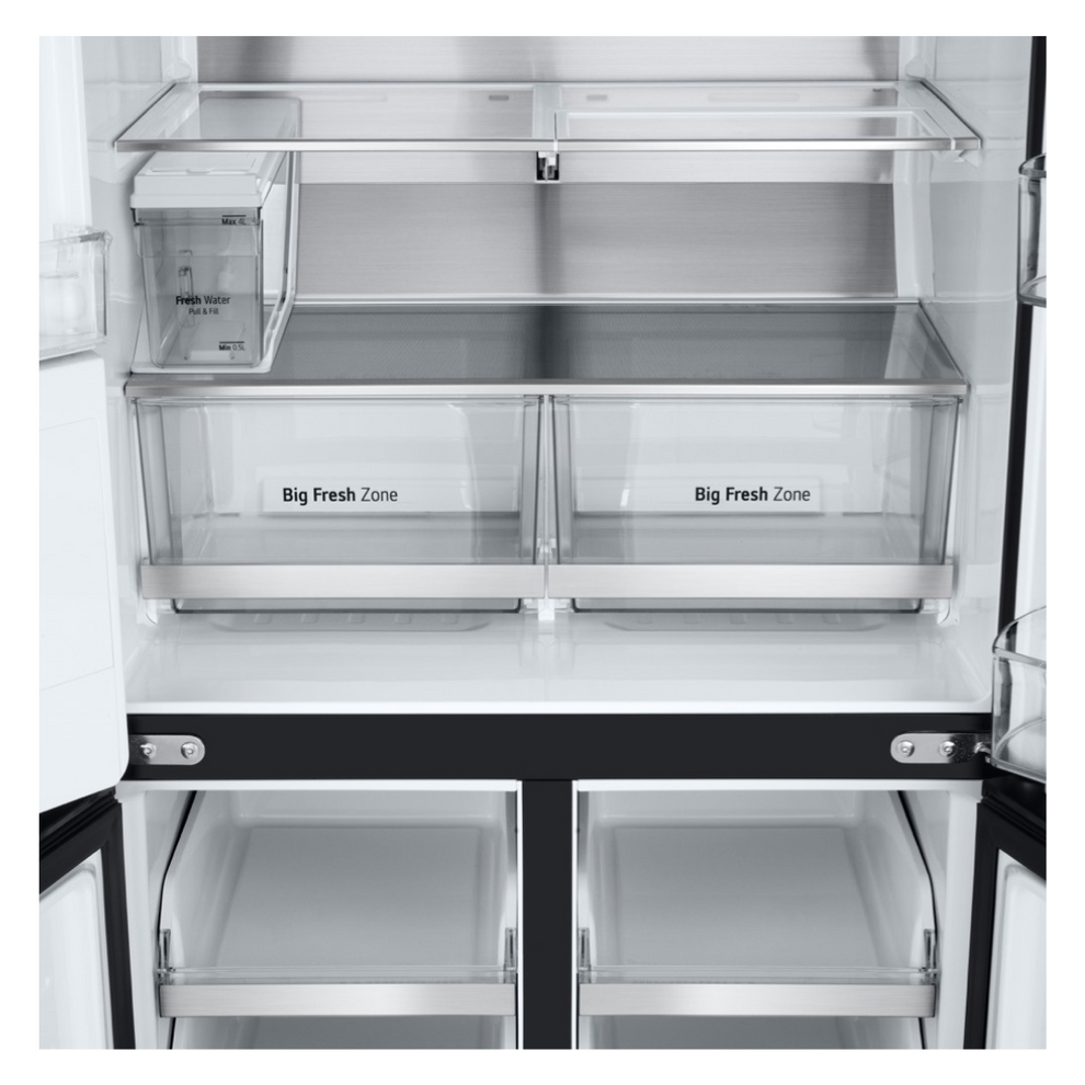 LG 508L Slim Non Plumbed French Door Matte Black GFLN500MBL BiRite