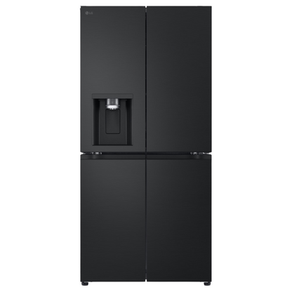 LG 508L Slim Non Plumbed French Door Matte Black