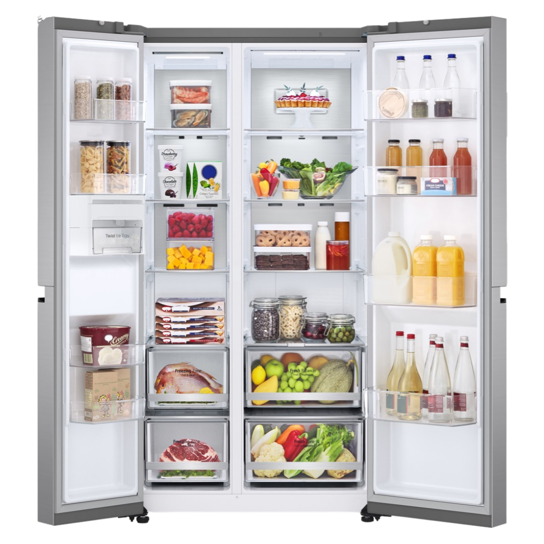 LG 655L Side by Side Fridge Stainless Steel