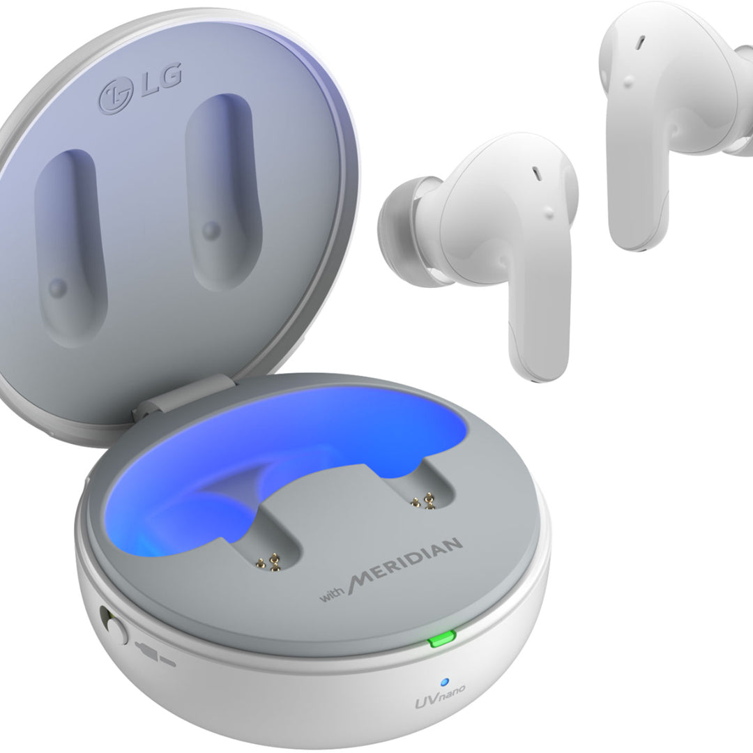 LG TONE Free T90 Dolby Atmos Wireless Earbuds Snow White