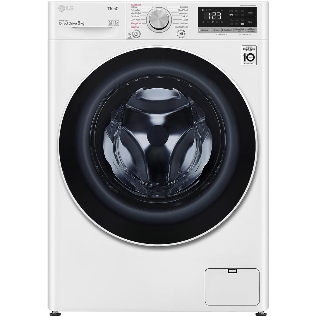 LG 8kg Front Load Washing Machine with Steam - WV51208W image_1
