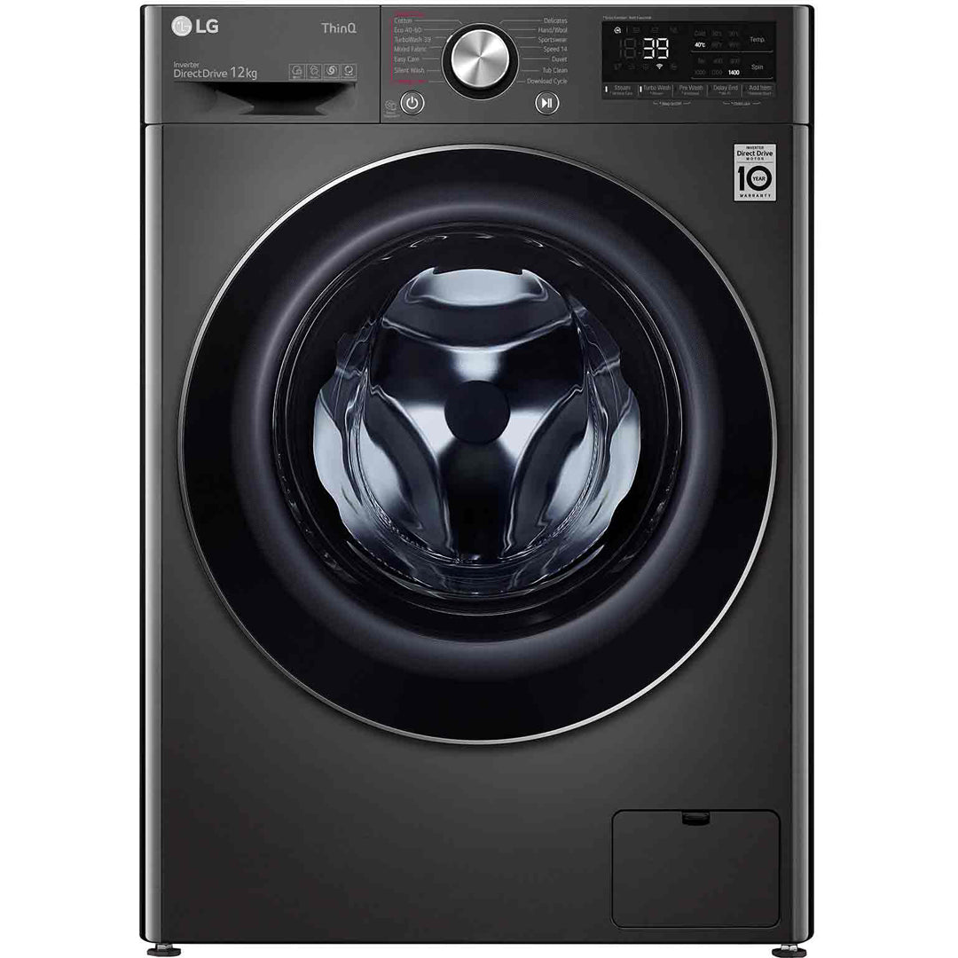 LG 12kg Front Load Washing Machine in Black - WV91412B image_1
