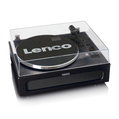 Lenco Leather Turntable with 4 Built-in Bluetooth Speakers