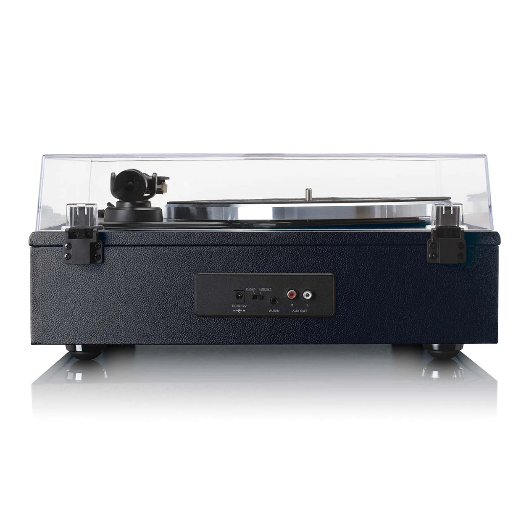 Lenco Leather Turntable with 4 Built-in Bluetooth Speakers