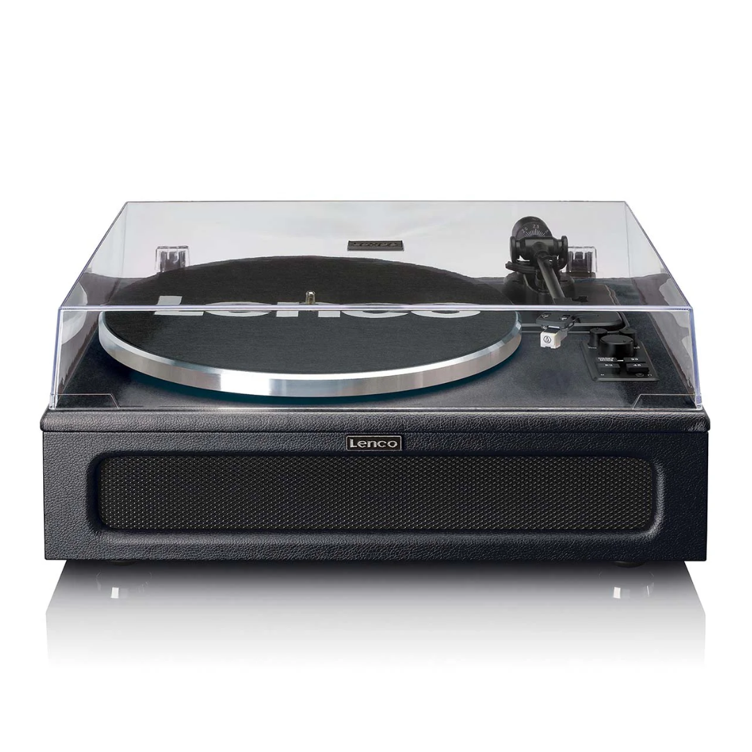 Lenco Leather Turntable with 4 Built-in Bluetooth Speakers