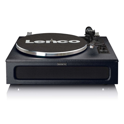 Lenco Leather Turntable with 4 Built-in Bluetooth Speakers