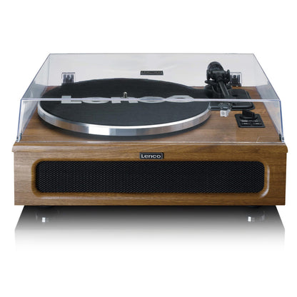 Lenco Wooden Turntable with 4 built-in Bluetooth speakers