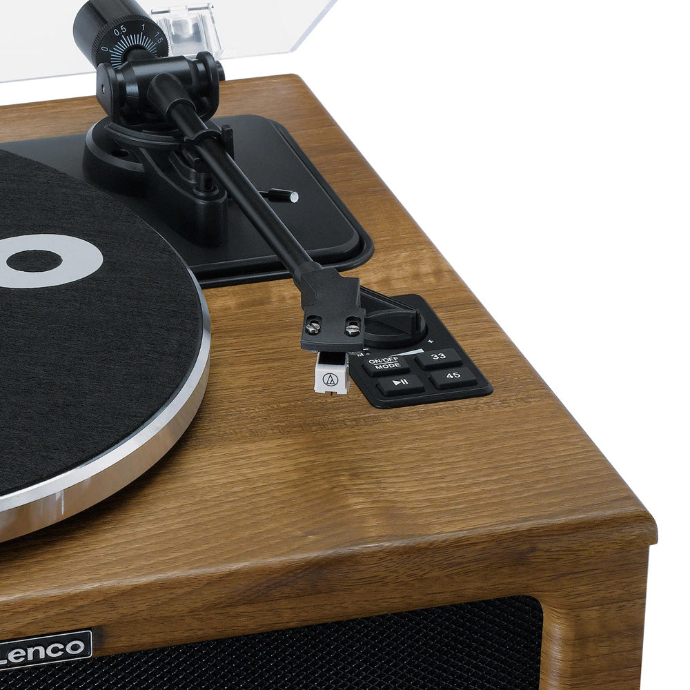 Lenco Wooden Turntable with 4 built-in Bluetooth speakers