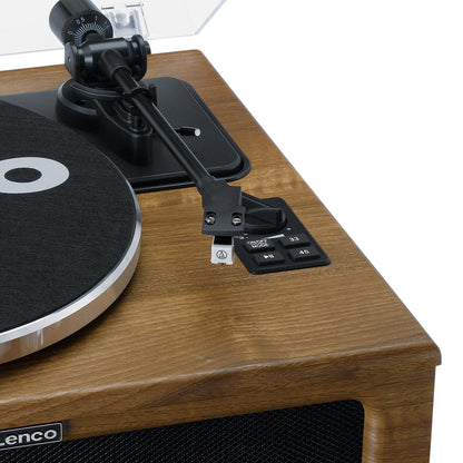 Lenco Wooden Turntable with 4 built-in Bluetooth speakers