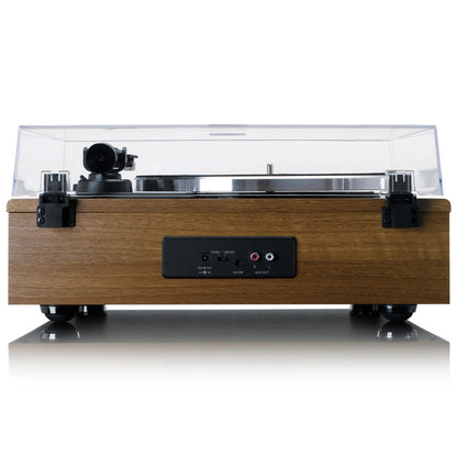 Lenco Wooden Turntable with 4 built-in Bluetooth speakers