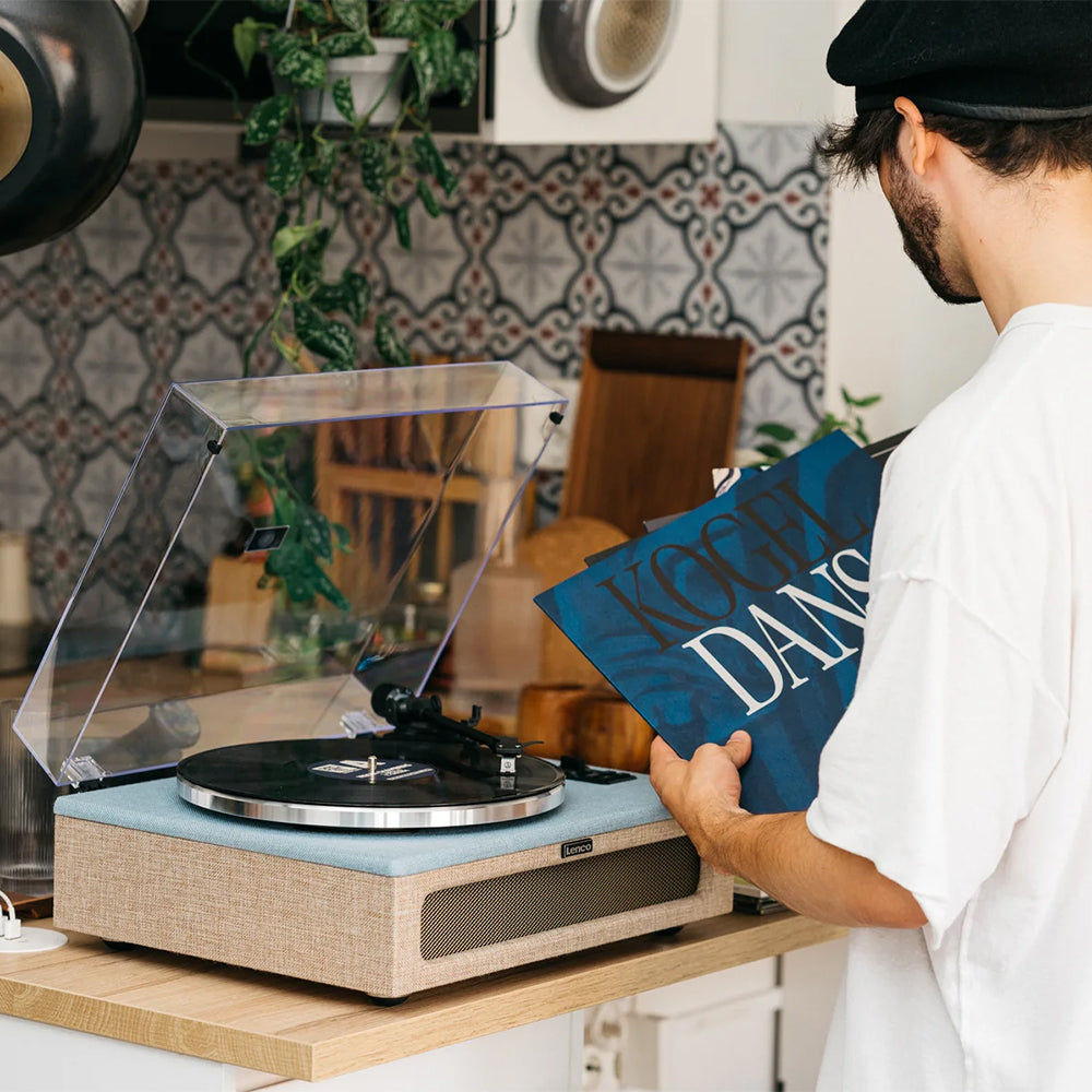 Lenco Turntable with 4 Built-in Bluetooth Speakers