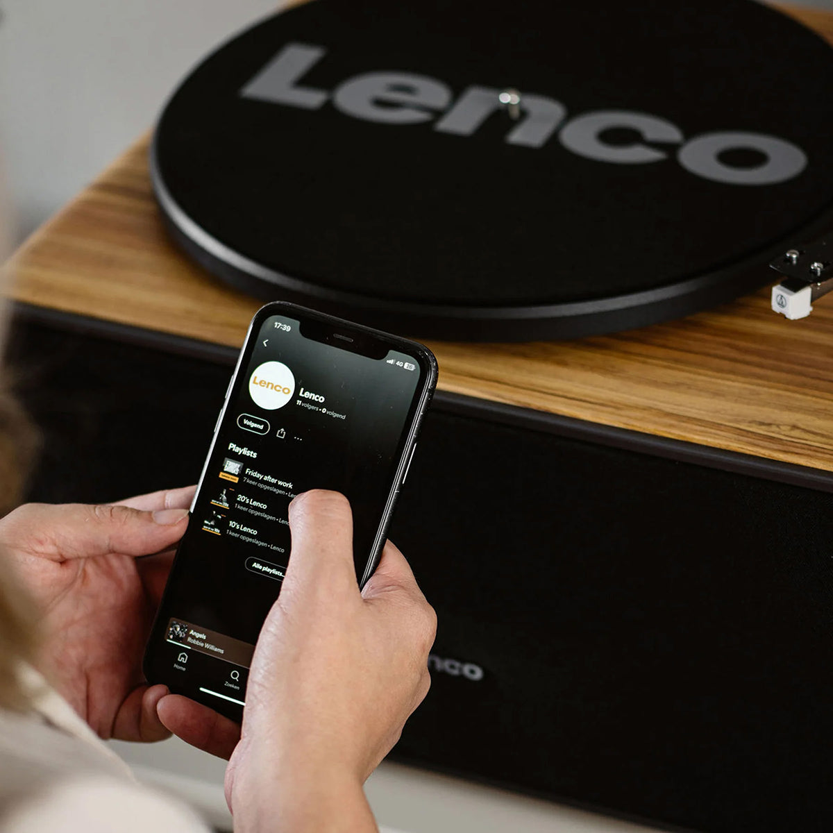 Lenco All-in-One 80W Bluetooth Turntable Speaker system