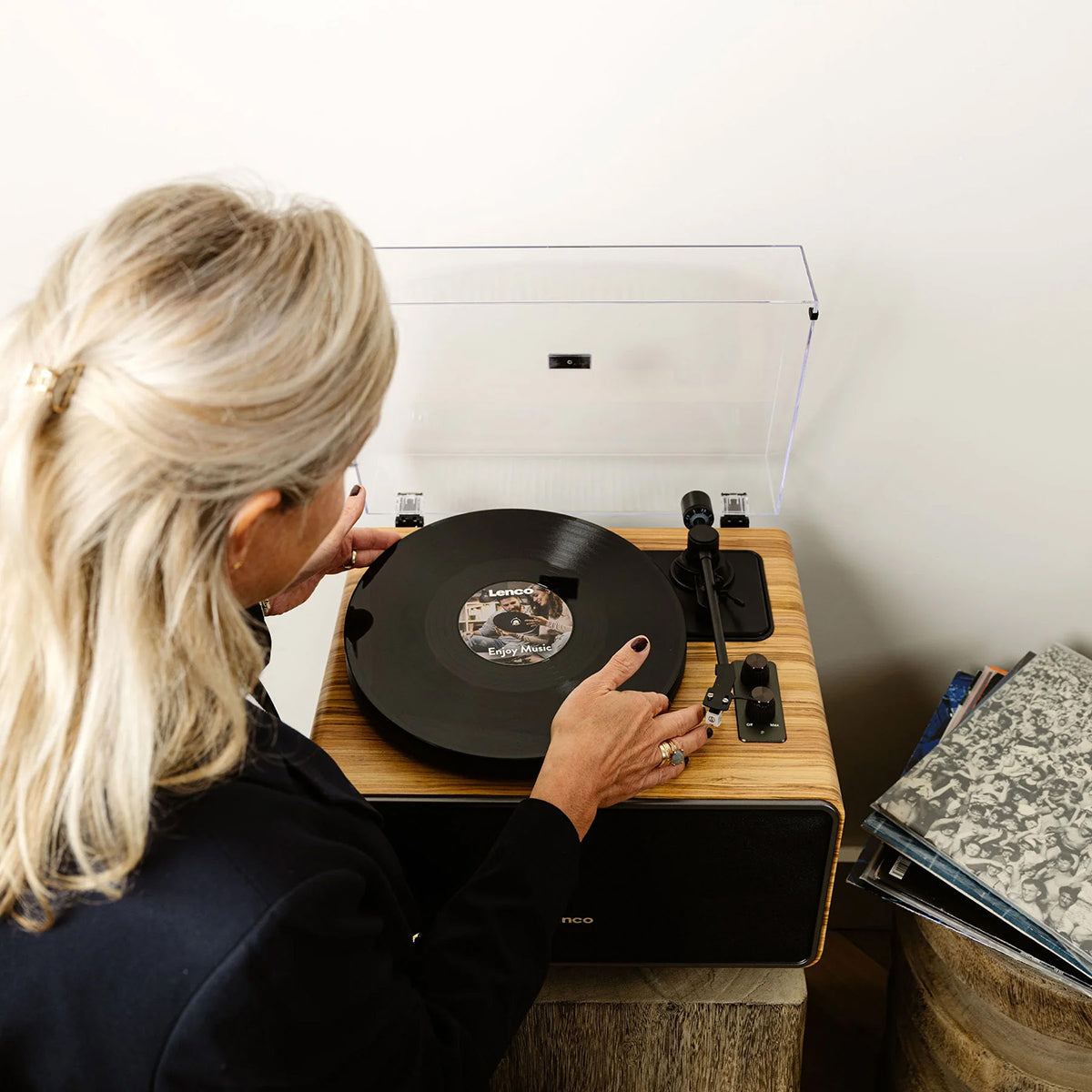 Lenco All-in-One 80W Bluetooth Turntable Speaker system