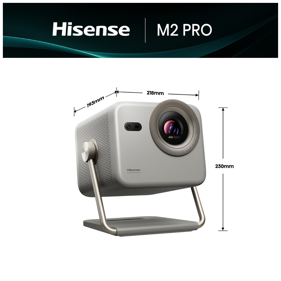 Hisense 65''-200'' M2 Pro 4K TriChroma Laser Mini Projector
