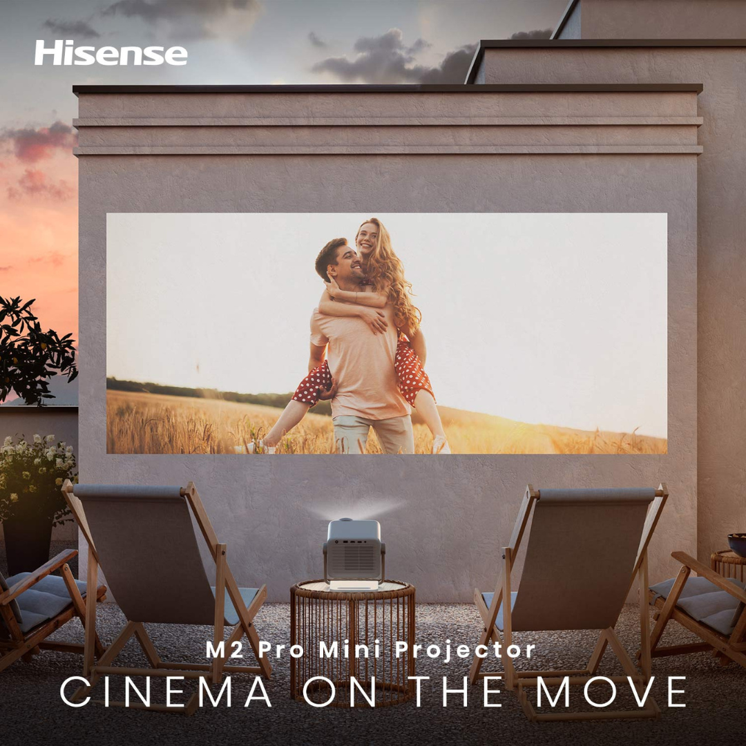 Hisense 65''-200'' M2 Pro 4K TriChroma Laser Mini Projector