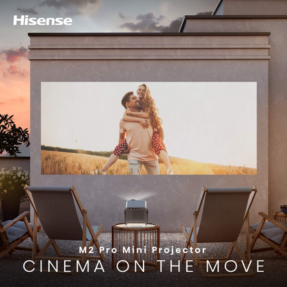 Hisense 65''-200'' M2 Pro 4K TriChroma Laser Mini Projector