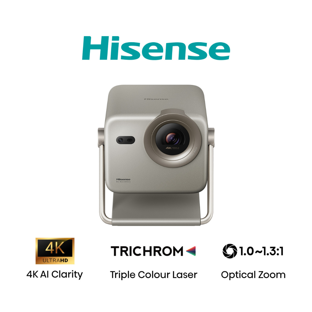 Hisense 65''-200'' M2 Pro 4K TriChroma Laser Mini Projector