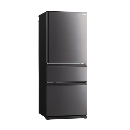Mitsubishi Electric 450L Bottom Mount Fridge Dark Silver