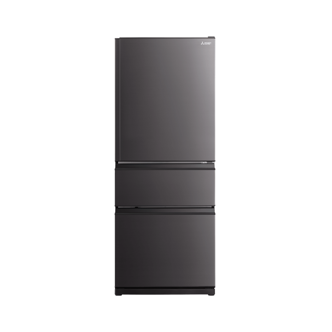 Mitsubishi Electric 450L Bottom Mount Fridge Dark Silver