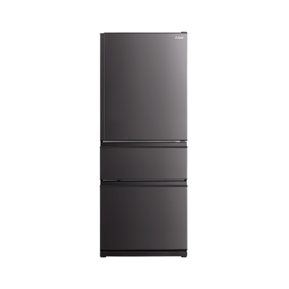 Mitsubishi Electric 450L Bottom Mount Fridge Dark Silver