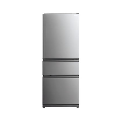 Mitsubishi Electric 450L Bottom Mount Fridge Stirling Silver