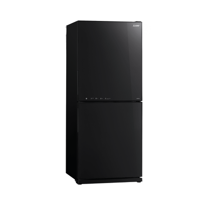 Mitsubishi Electric 421L Bottom Mount Fridge Brilliant Black