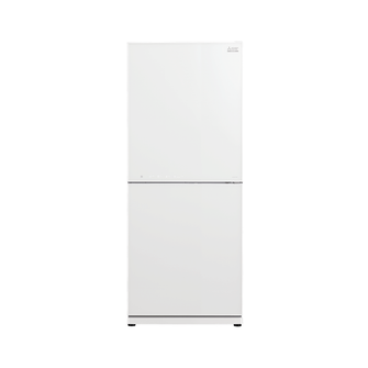 Mitsubishi Electric 421L Bottom Mount Fridge Glacier White