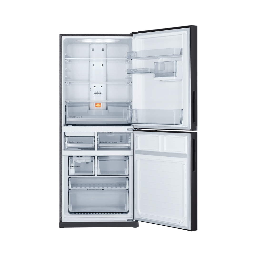 Mitsubishi Electric 421L Bottom Mount Fridge Sterling Dark Silver