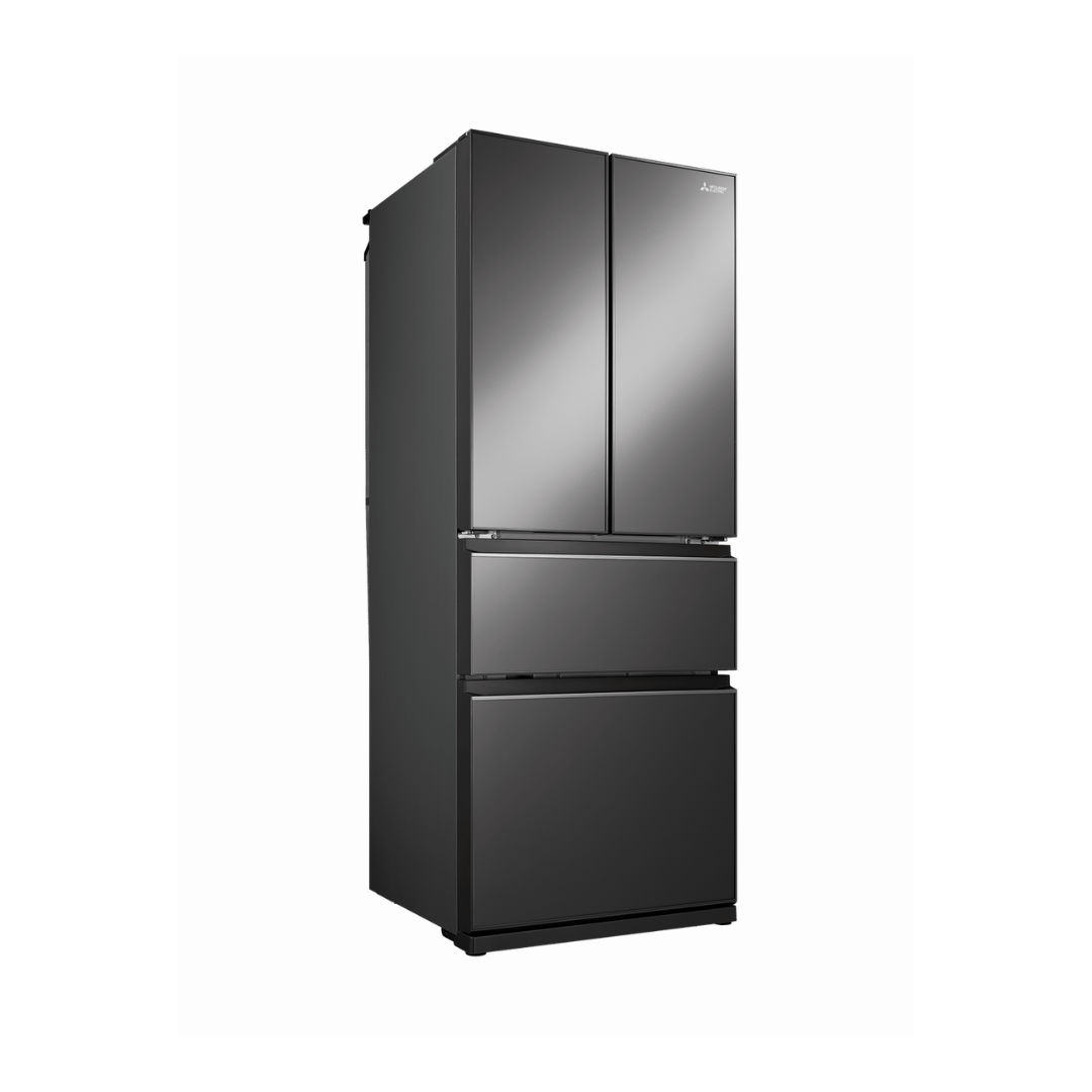 Mitsubishi Electric 442L French Door Fridge Dark Silver Glass