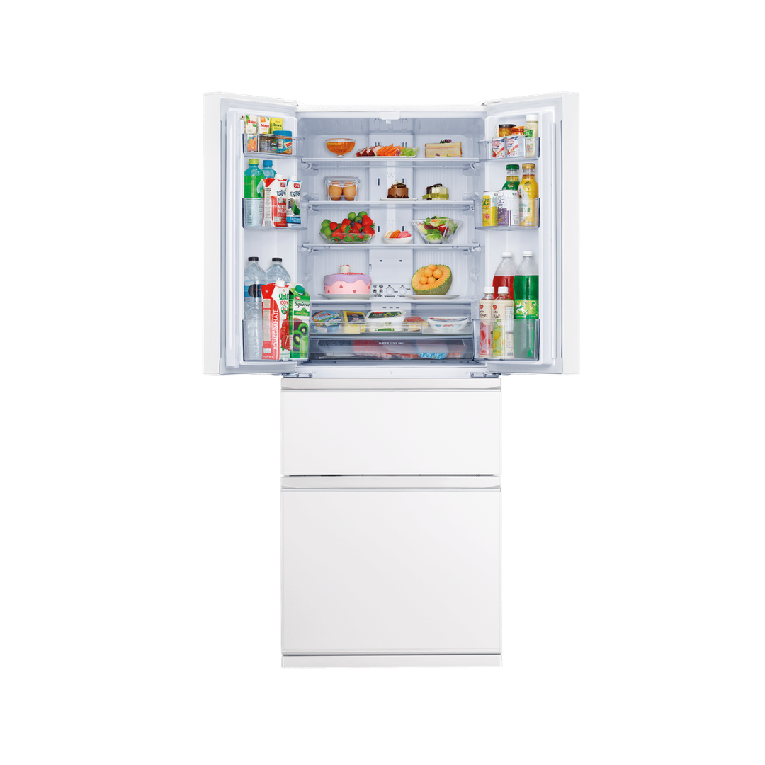 Mitsubishi Electric 442L French Door Fridge Glacier White