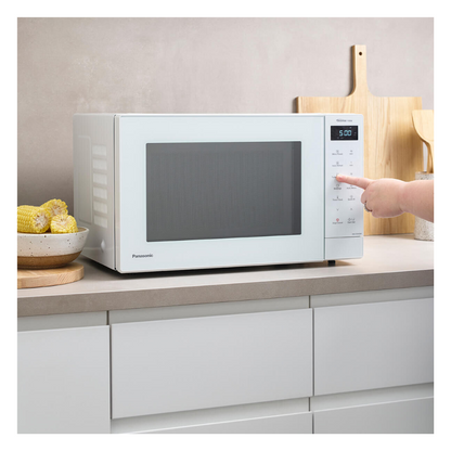 Panasonic 32L 1100W Microwave Oven Sleek White Glass