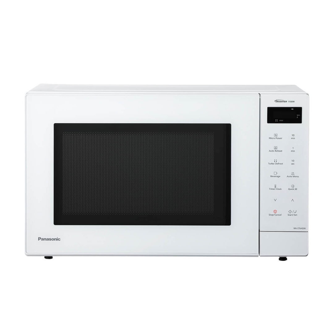 Panasonic 32L 1100W Microwave Oven Sleek White Glass