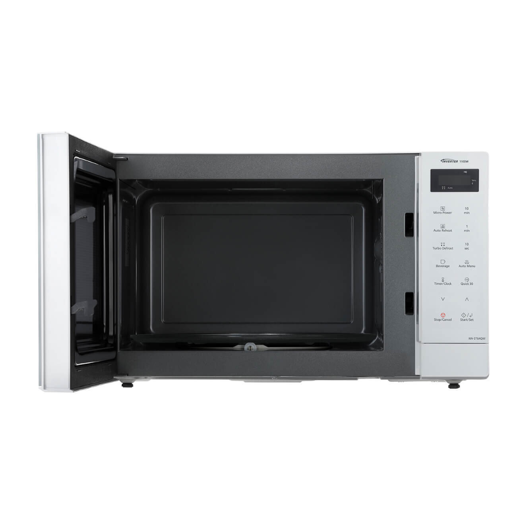 Panasonic 32L 1100W Microwave Oven Sleek White Glass