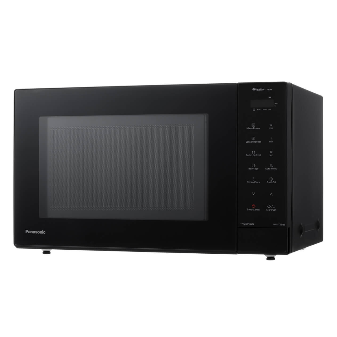 Panasonic 32L 1100W Microwave Oven - Sleek Black Glass