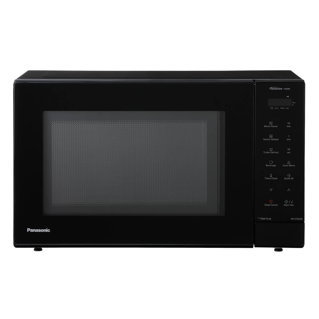 Panasonic 32L 1100W Microwave Oven - Sleek Black Glass