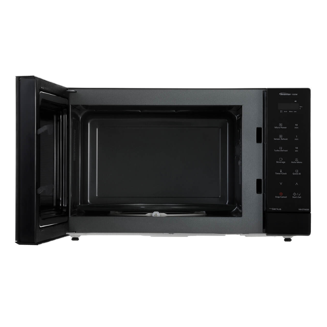 Panasonic 32L 1100W Microwave Oven - Sleek Black Glass