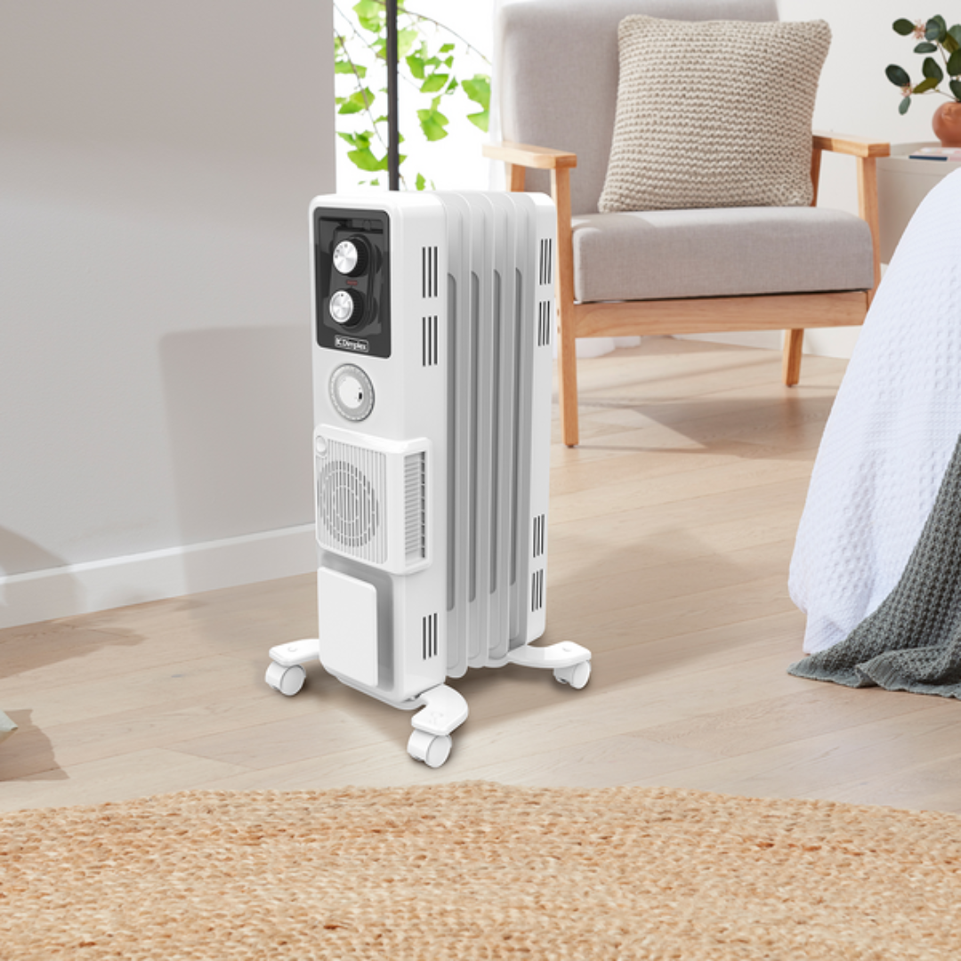 Dimplex 1.5kW Oil Column Heater with Timer and Turbo Fan